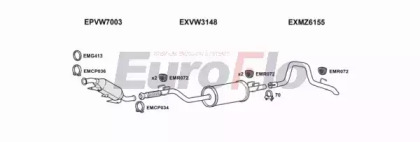 Система выпуска ОГ EuroFlo VWCRA25D 9001A